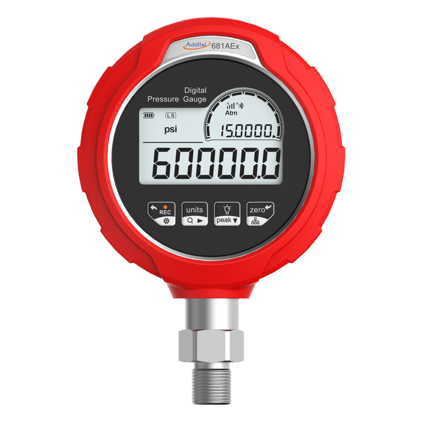 Pressure Reader From Machine Registrador de presión intrínsecamente seguro