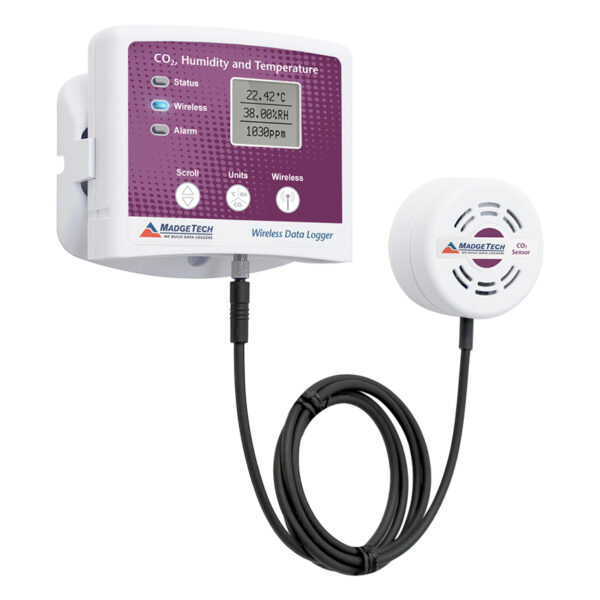 Registrador de CO2, humedad y temperatura