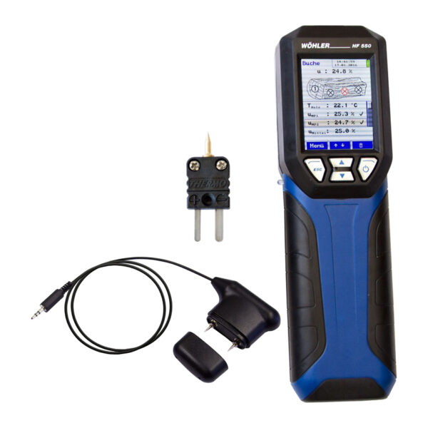 Medidor de humedad de leña y materiales a granel