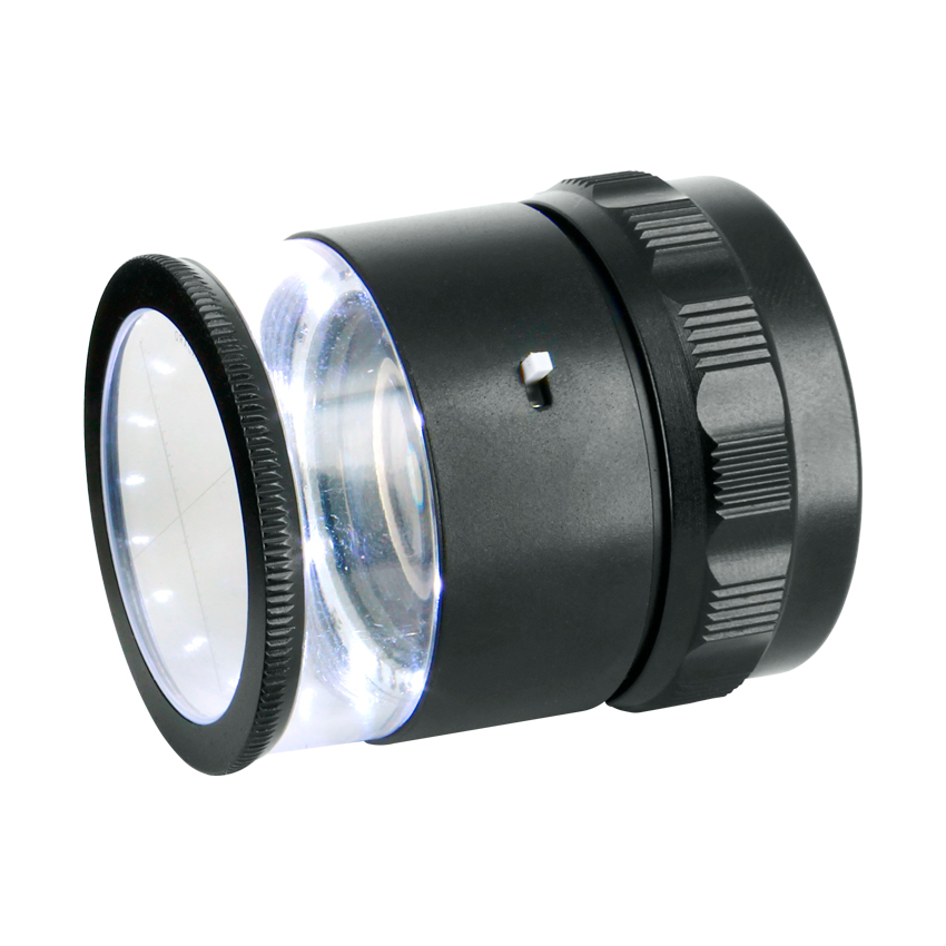 Lupa con iluminación LED